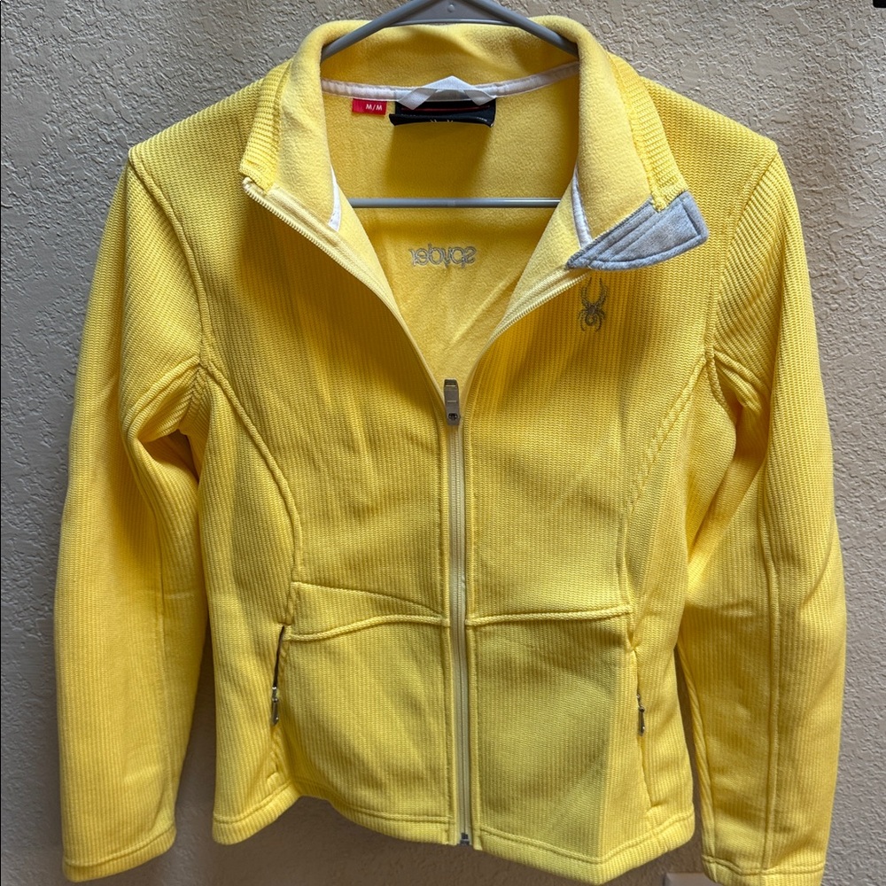 Spyder Vibrant Yellow Ribbed Jacket